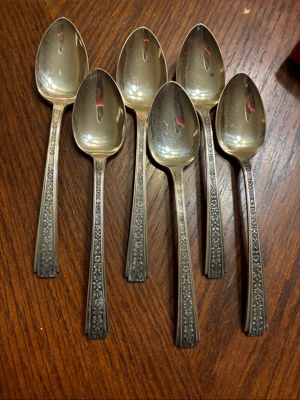 Yamazaki silver teaspoons set of 6 - Picture 2 of 3